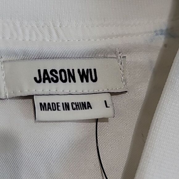 Jason Wu Lace Floral Print White Jacket Size Large NWT - Picture 7 of 8